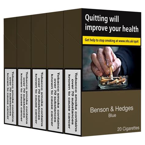 Benson And Hedges Blue Cigarettes 5x20 Multipack Tesco Groceries