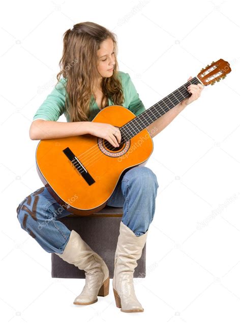 Young Girl With Guitar Stock Photo By ©vadimpp 1963739