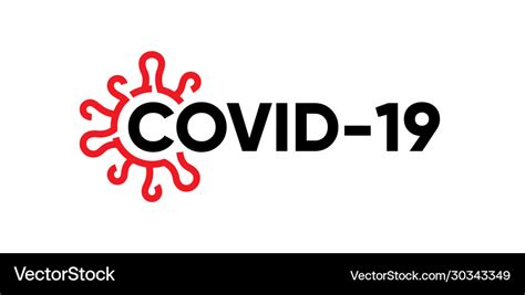 Concept Logo Covid 19 Coronavirus Official Vector Image