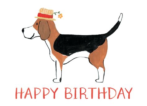 Happy Birthday Beagle Parcel Of Love
