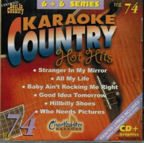 chartbuster karaoke country hot hits vol 74