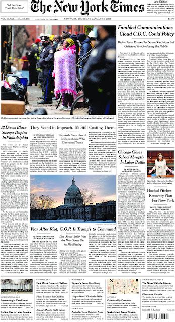 The New York Times International Edition In Print For Friday Jan 7 2022 The New York Times