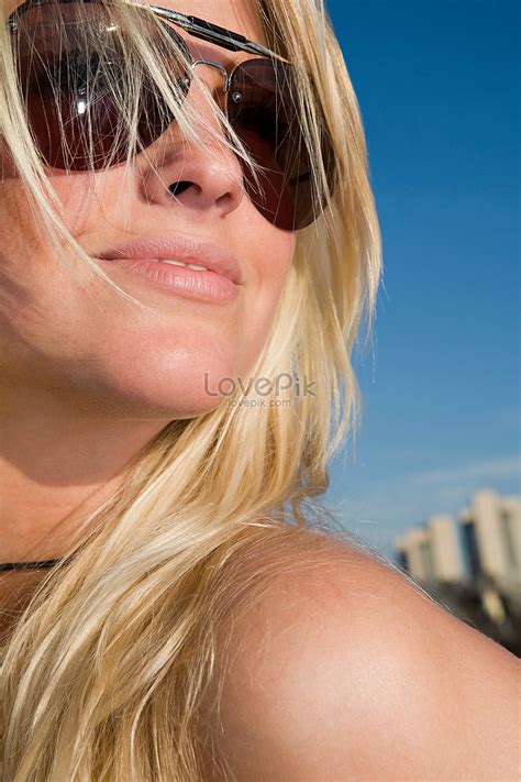 Blonde Woman Wearing Sunglasses Picture And Hd Photos Free Download