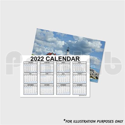 Print Mini Pocket Calendar 2022 Cetak Kad Kalender Kecil