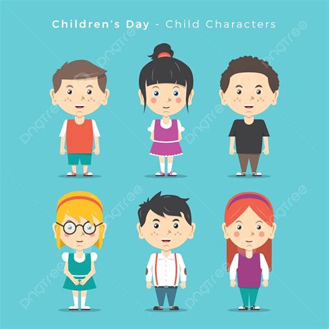 Children Character Vector Png Images Children Character Design