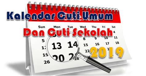 Kalendar senarai cuti umum 2019 malaysia dan cuti sekolah via www.mysumber.com. Tarikh Cuti Umum Dan Cuti Sekolah 2019