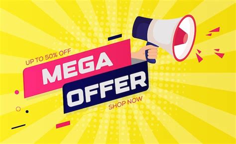 Premium Vector Mega Best Discount Offer Special Sale Banner With