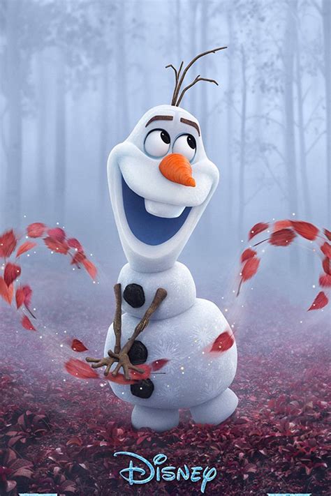 Bj52 Frozen Olaf Cute Disney Film Art Wallpaper