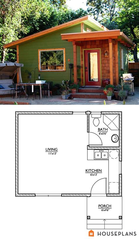 Small Modern Cabin Home Plan And Elevation 320 Sft Houseplant 890 2 By