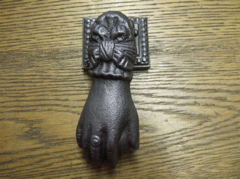 Huge sale on vintage door knocker now on. D192L-Victorian Hand Door Knocker - Antique Door knockers