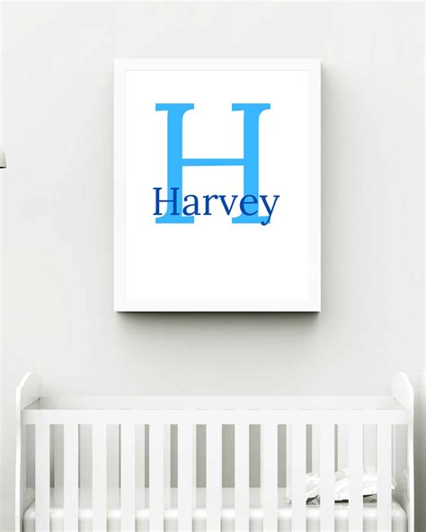 Personalised Name Nursery Wall Art Digital Print Etsy