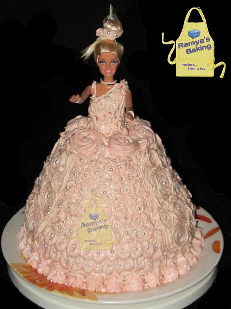 So order cake online and surprise her with the online a barbie cake will be an ideal option to dazzle and delight her in a sweetest possible way. Remya's Baking : A four layer Barbie doll cake for my little Princess