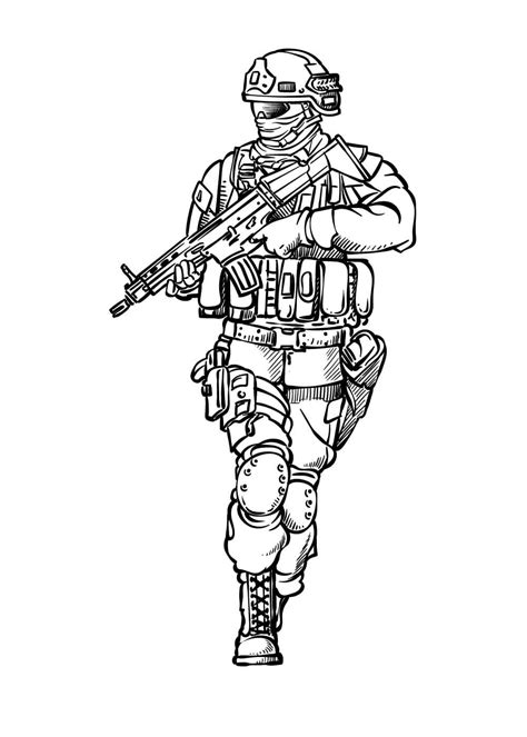 Soldado Livre Para Colorir Imprimir E Desenhar Colorir Me