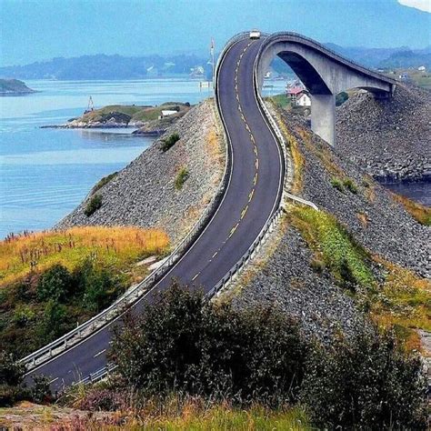 Norway Beautiful Roads Dangerous Roads Atlantic Road Norway