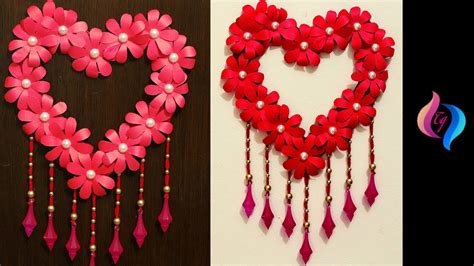 Diy Paper Craft Paper Heart Design Valentines Day And