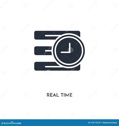 Real Time Icon Simple Element Illustration Isolated Trendy Filled