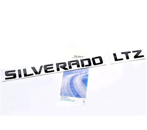 Buy Black Silverado Ltz Letter Nameplate Emblem Badge Replacement For