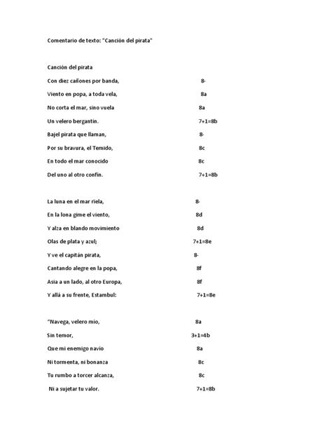 CANCIÓN DEL PIRATA Comentario de Texto. | Piratería | Libertad