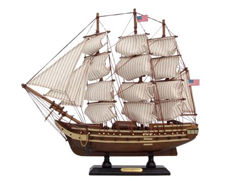 Wholesale Wooden Uss Constitution Tall Model Ship 15in Beach Decor