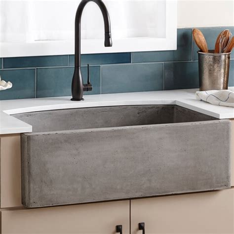 Today's sinks are available in a variety of shapes, sizes and materials, and can include a wide range undermount sinks, which are installed below the countertop, offer a seamless look and allow for easy countertop cleanup. Native Trails 33" x 21" Farmhouse Kitchen Sink & Reviews ...
