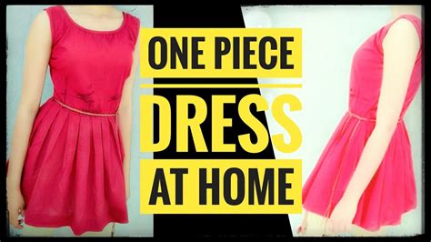 One Piece Dress Cutting And Stitching How To Make One Piece At Home