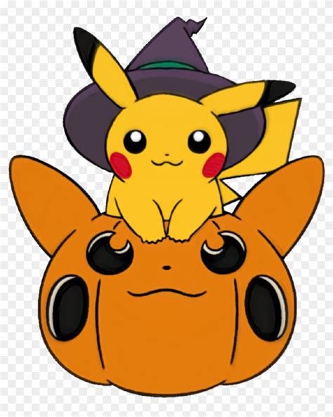 Halloween Sticker Pikachu Pokemon Halloween Hd Png Download