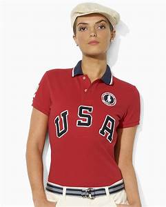 Ralph Team Usa Olympic Collection Mesh Polo Shirt