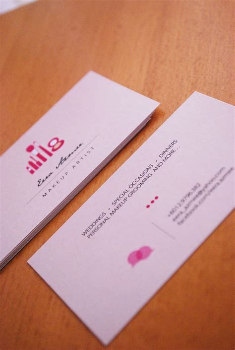 Pin By Fara A On Design Business Card Design Makeup Artist Business Cards Design Makeup