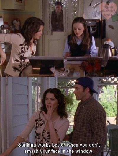 Gilmore Girls Stalking Luke And Lorelai Are So Funny Especially Together Funny Gilmore