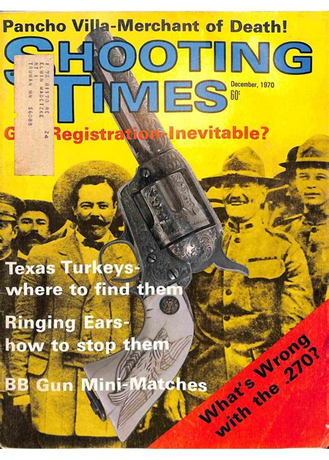 Cover Print Of Shooting Times December 1970