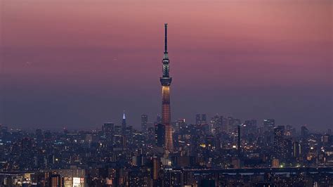4k Timelapse Sequence Of Tokyo Japan The Sky Tree Tower In Tokyo