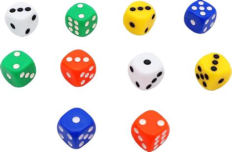 14cm Six Sided Dice10pcs Eco Friendly Diceacrylic Dice Gaming Dice