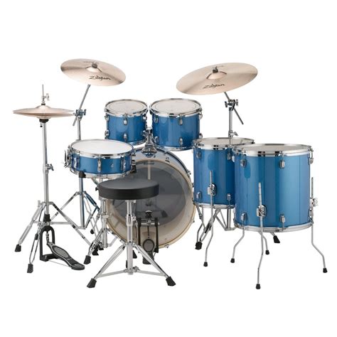Disc Ludwig Evolution 22 6pc Drum Kit W Hardware Azure Blue
