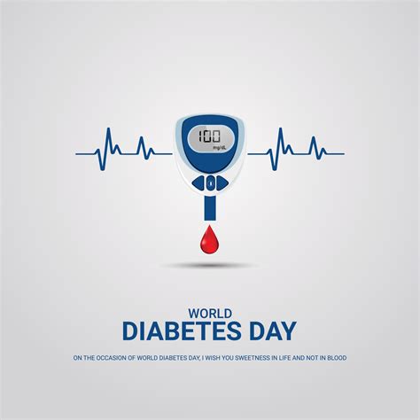 World Diabetes Day Creative Ads 3d Illustration 10378469 Vector Art