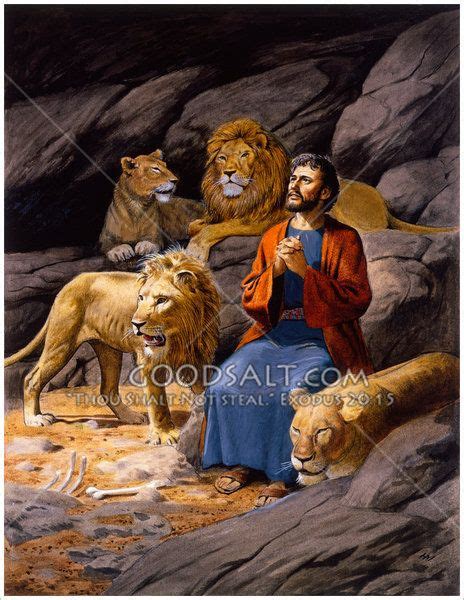Daniel Prays In The Lions Den Daniel And The Lions