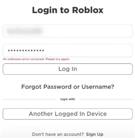 Roblox An Unknown Error Occurred Login Fixed 2023