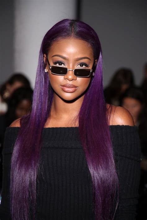 Purple Perfection Best Hair Colors For Dark Skin According To