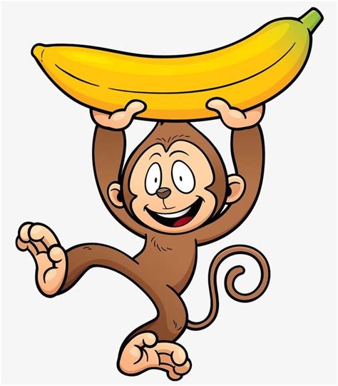 Monkey Holding A Banana Banana Clipart Monkey Clipart Monkey Png