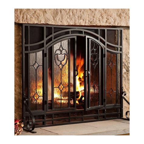 Custom Fireplace Screens With Glass Doors Fits Perfectly Blogged Picture Galleries