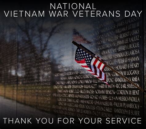 Salute The Veterans Of The Vietnam War On National Vietnam War Veterans Day