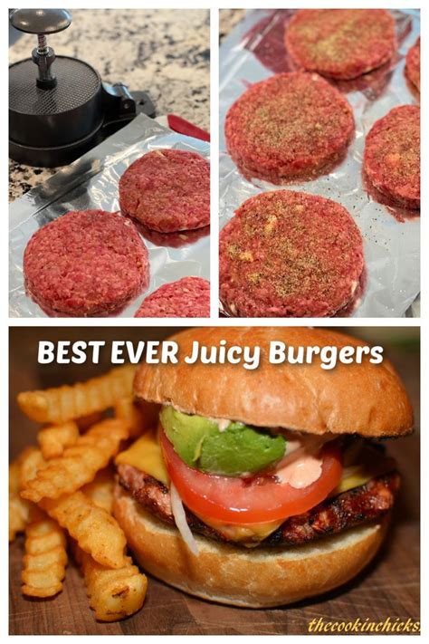 Best Ever Juicy Burgers Recipes Favorite Recipes Dinner Easy Main