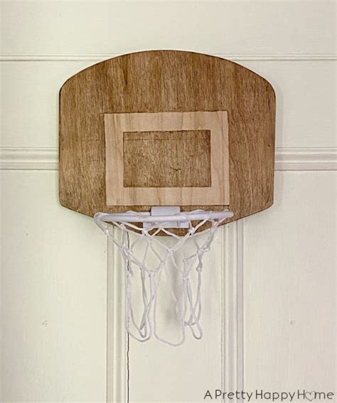 Over The Door Basketball Hoop With Wood Backboard A Pretty Happy Home