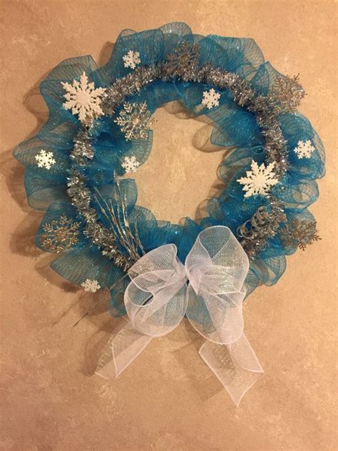 Blue Snowflake Wreath Snowflake Wreath Wreaths Snowflakes