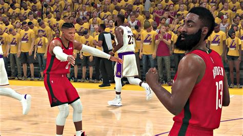 Nba 2k20 Gameplay Los Angeles Lakers Vs Houston Rockets Playoff Game