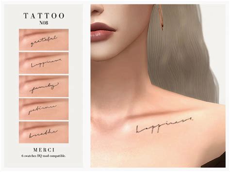 Tattoo N08 By Merci At Tsr Sims 4 Updates