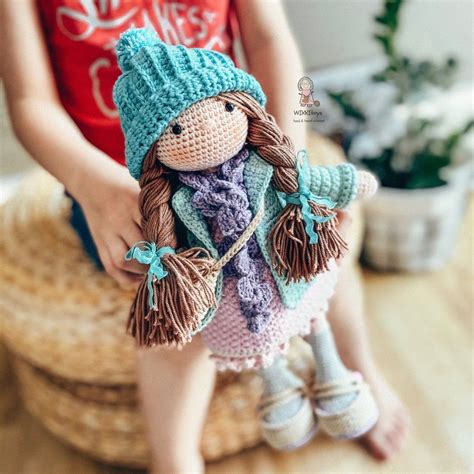 Julia • Made For Order Before Packing 📦 🌿 Crochet Doll Pattern