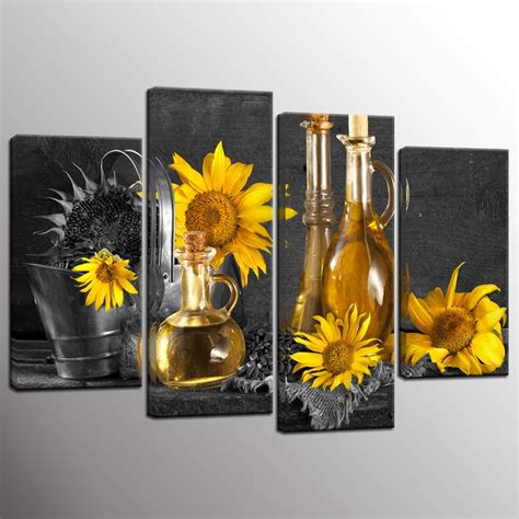 Filter, save & share beautiful dining room remodel pictures, designs and ideas. Best Sunflower Dining Room Wall Decor - The Best Home