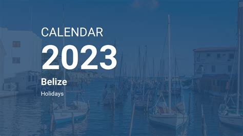 Year 2023 Calendar Belize