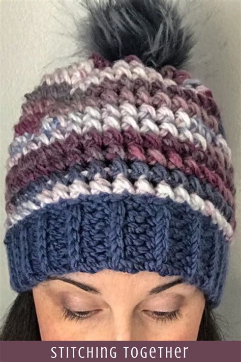 Bulky Yarn Crochet Chunky Crochet Hat Ponytail Hat Crochet Crochet