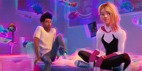 Across The Spider Verse Footage Teases Gwen And Miles Doomed Romance